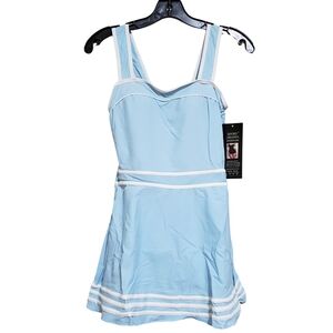 SHORE SHAPES Striped Swim Dress NWT!